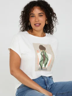 Foil "Sophistiquee" Graphic T-Shirt