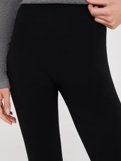 Front Pintuck Fleece Lined Leggings