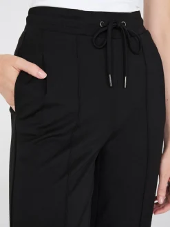 Front Pintuck Wide-Leg Pants