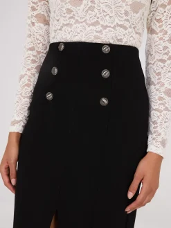 Front Slit Pencil Skirt