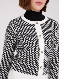 Geo Print Cardigan