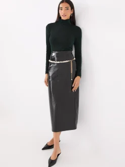 Glitter Turtleneck Top