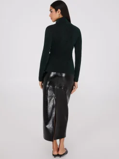 Glitter Turtleneck Top