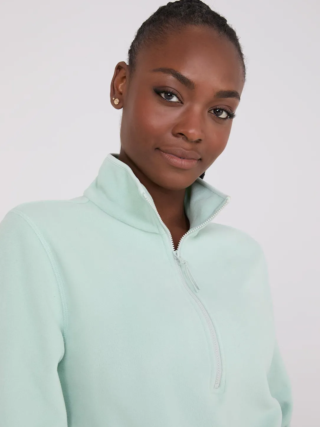Half-Zip Polar Fleece Top