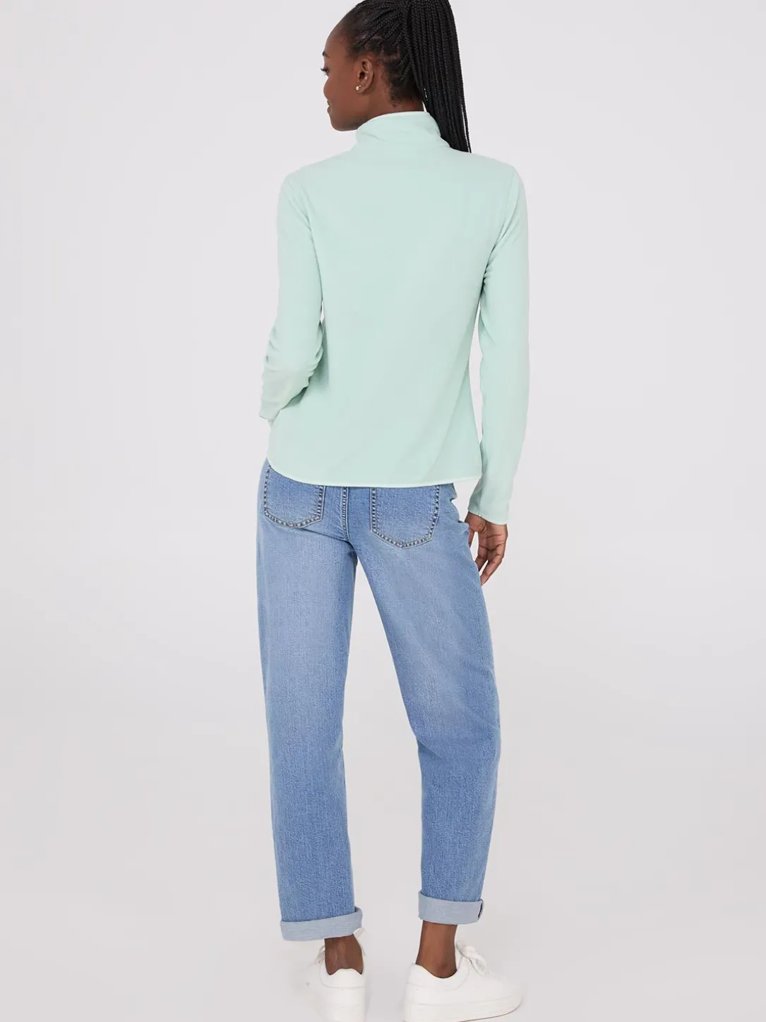 Half-Zip Polar Fleece Top