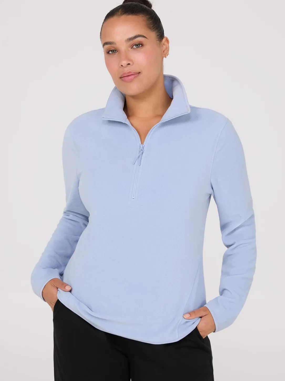 Half-Zip Polar Fleece Top