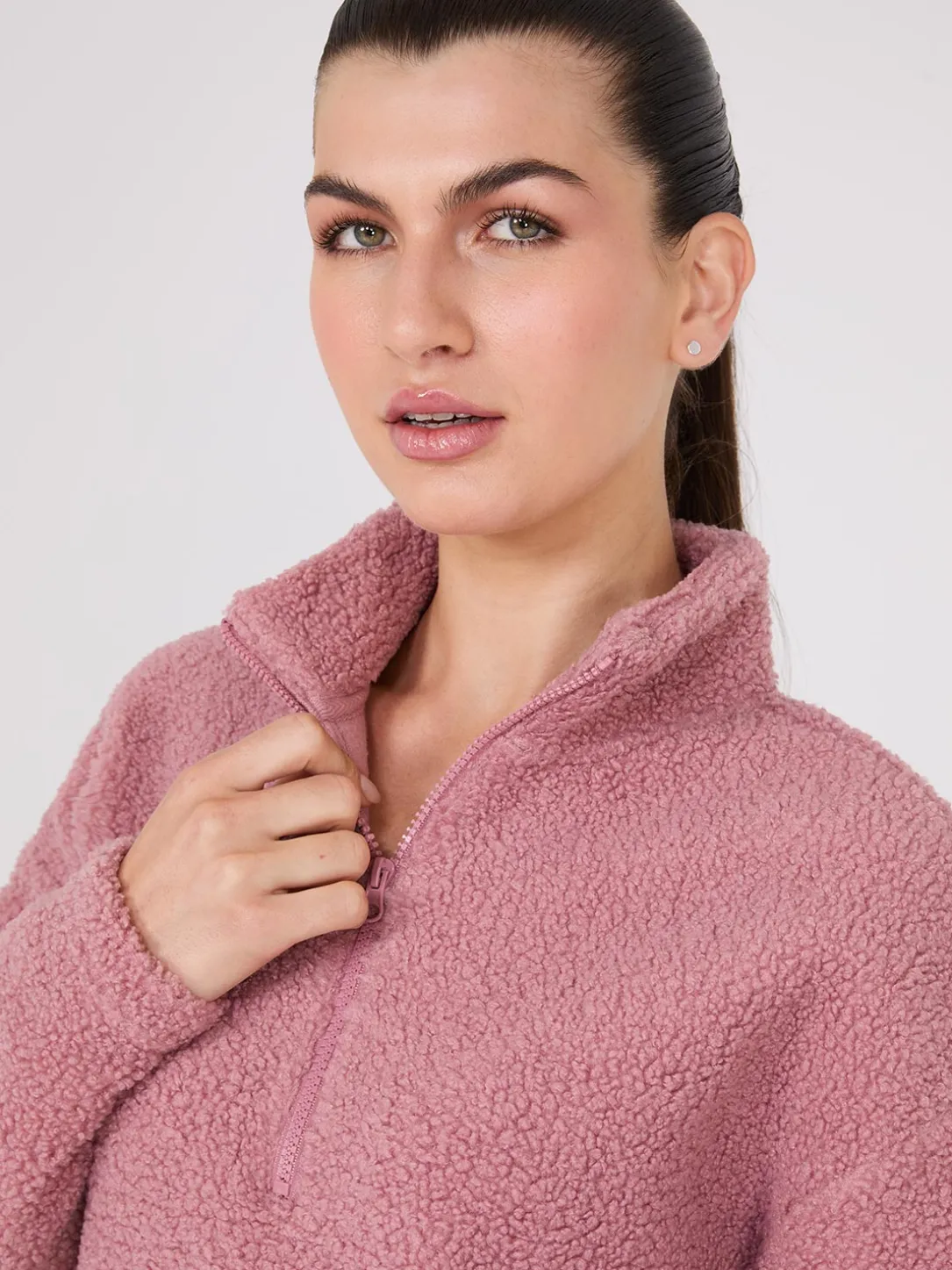 Half-Zip Sherpa Sweater