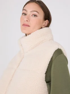 High Collar Sherpa Vest