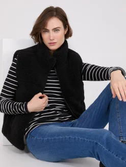 High Collar Sherpa Vest