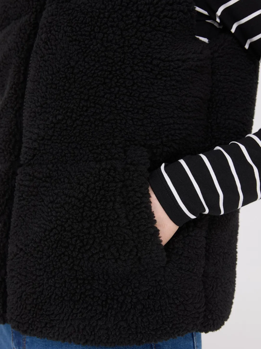 High Collar Sherpa Vest