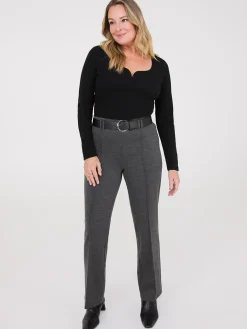High Rise Straight Leg Pants