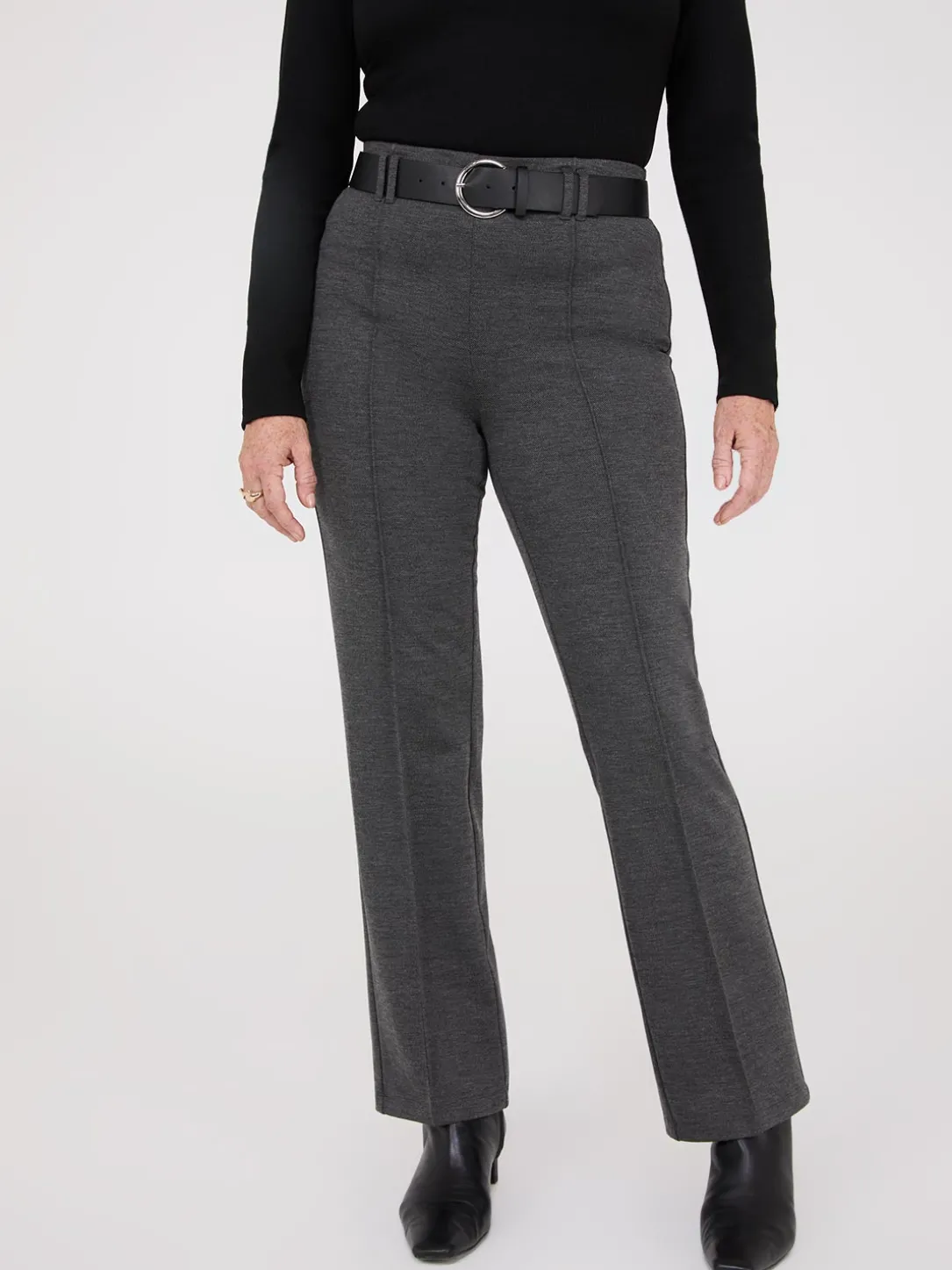 High Rise Straight Leg Pants