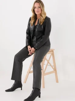 High Rise Straight Leg Pants