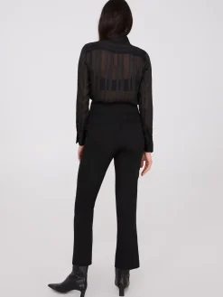 High-Rise Wide Waistband Pants