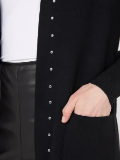 Hooded Duster With Stud Details