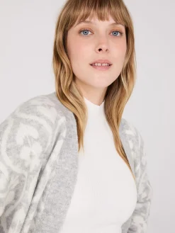 Jacquard Drop Shoulder Duster