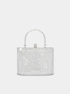Jewelled Minaudiere With Top Handle