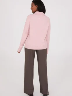 Johnny Collar Long Sleeve Sweater