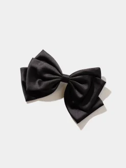 Large Satin Bow Hair Clip