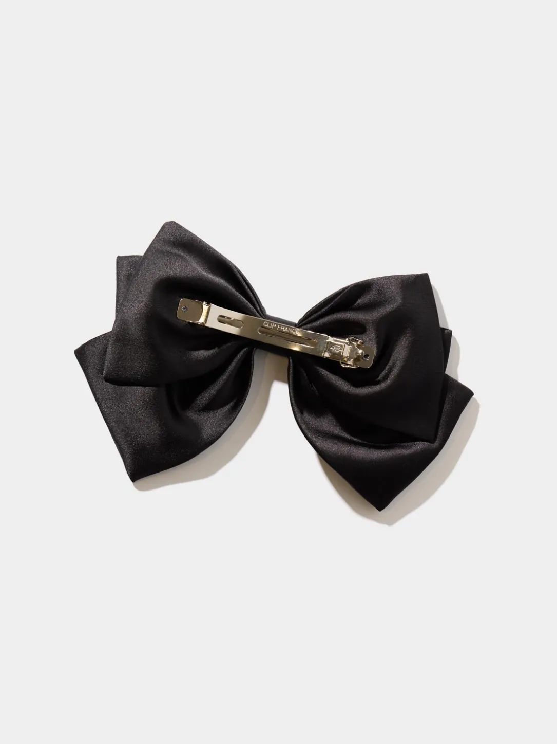 Large Satin Bow Hair Clip