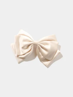Large Satin Bow Hair Clip