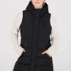 Long Hooded Puffer Vest