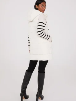 Long Hooded Puffer Vest