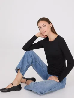 Long Sleeve Round Neck Top