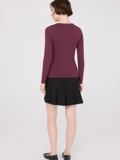 Long Sleeve Round Neck Top