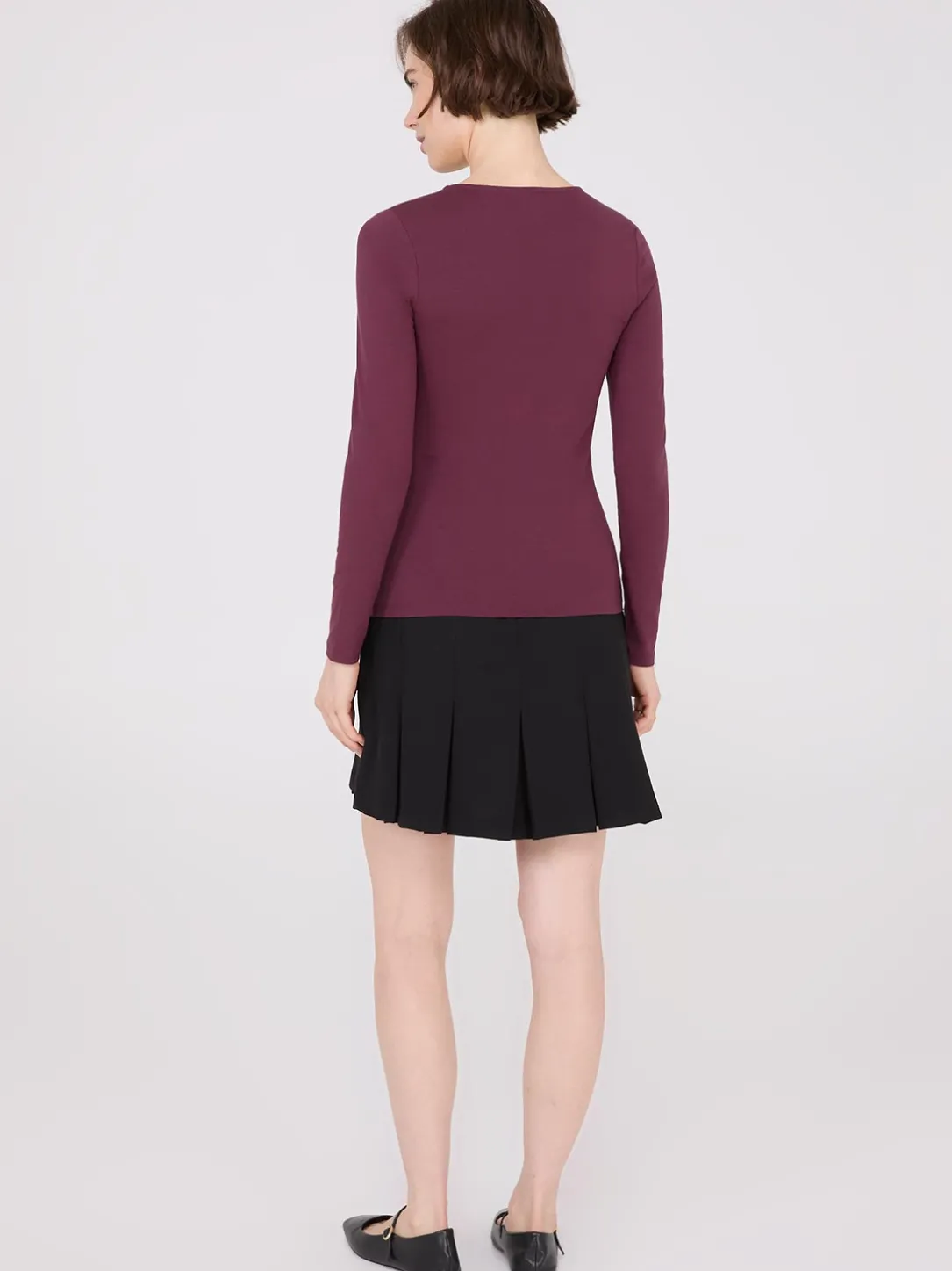 Long Sleeve Round Neck Top