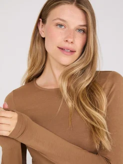 Long Sleeve Round Neck Top