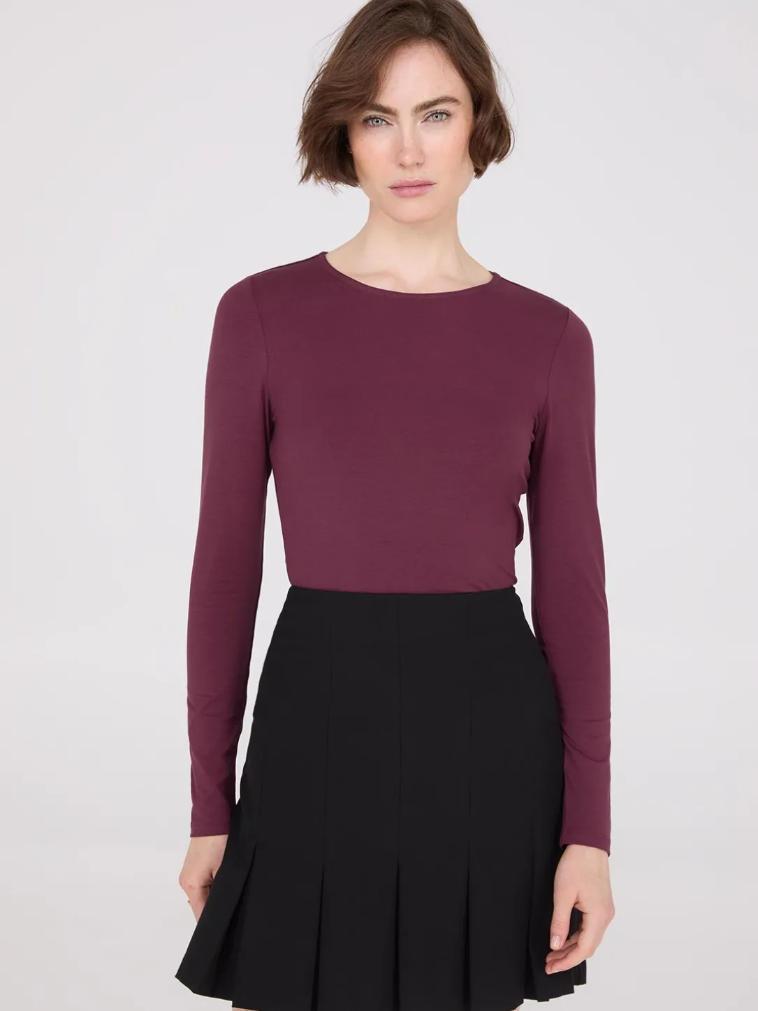Long Sleeve Round Neck Top