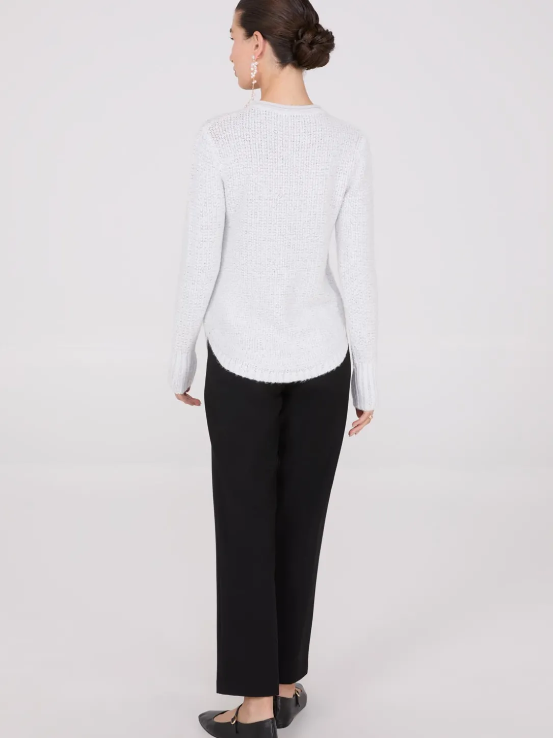 Long Sleeve Twisted Stitch Sweater