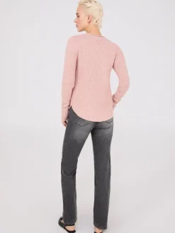 Long Sleeve Twisted Stitch Sweater
