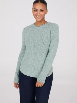Long Sleeve Twisted Stitch Sweater