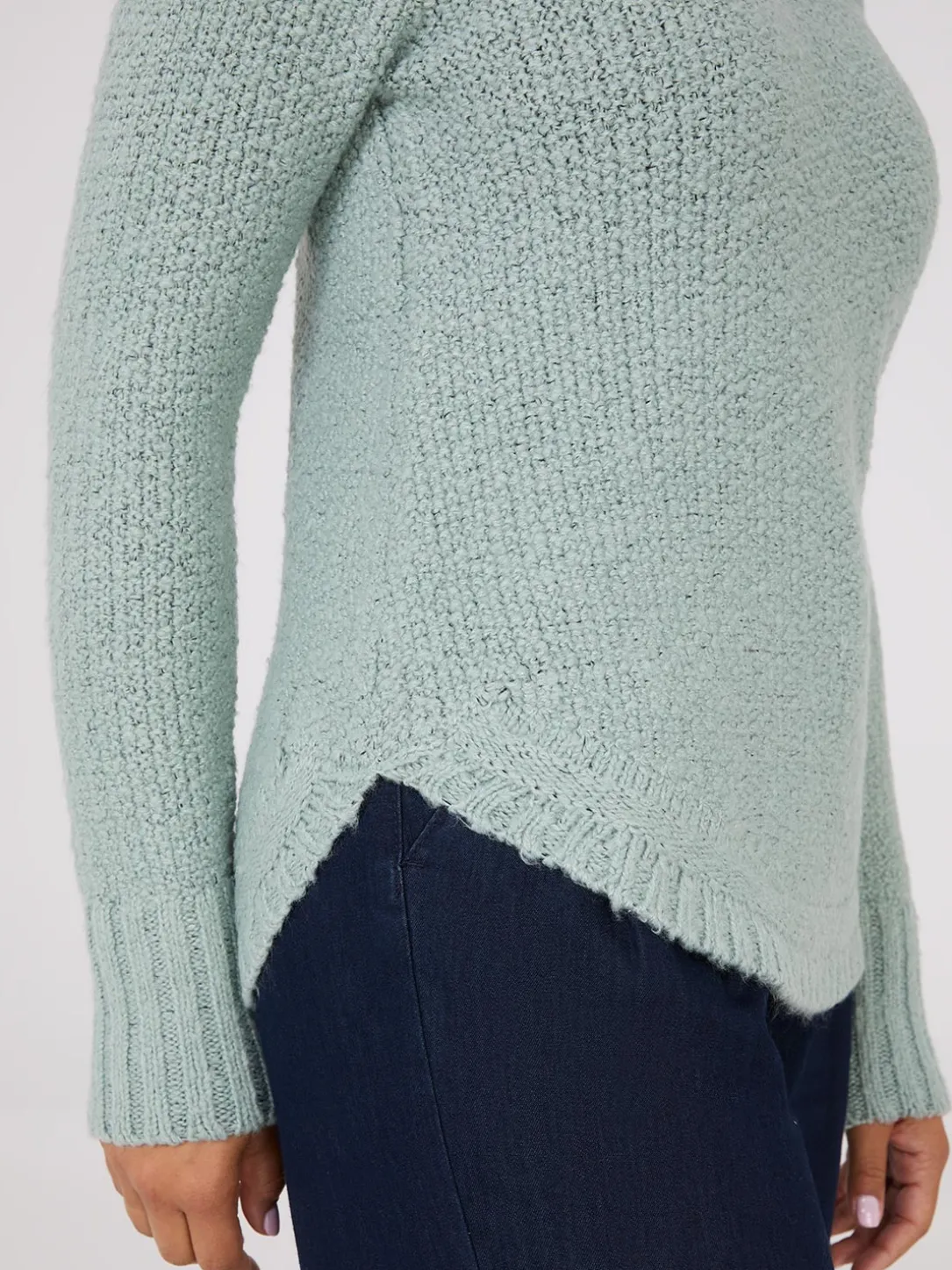 Long Sleeve Twisted Stitch Sweater