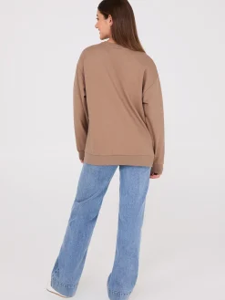 Loose Fit Fleece Sweatshirt