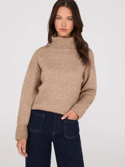Melange Diamond Honeycomb Stitch Sweater