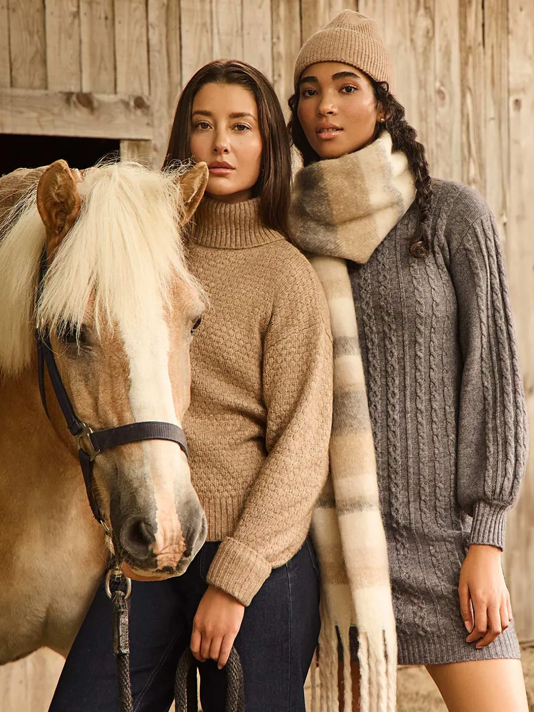 Melange Diamond Honeycomb Stitch Sweater