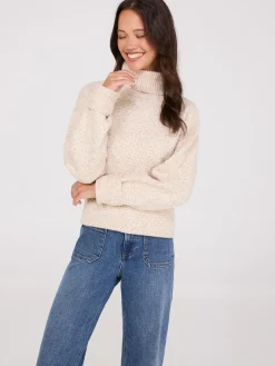 Melange Diamond Honeycomb Stitch Sweater