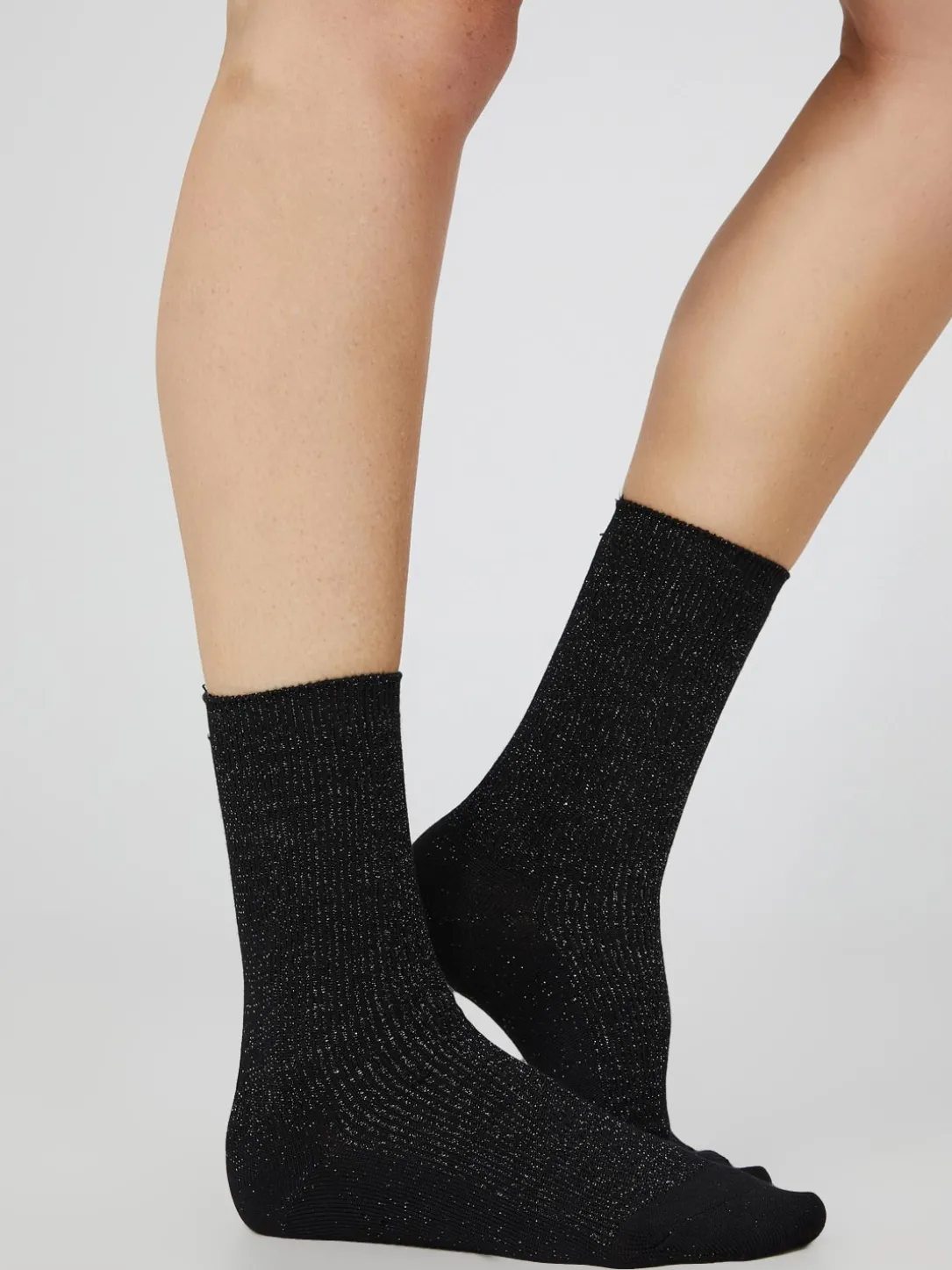 Metallic Crew Socks
