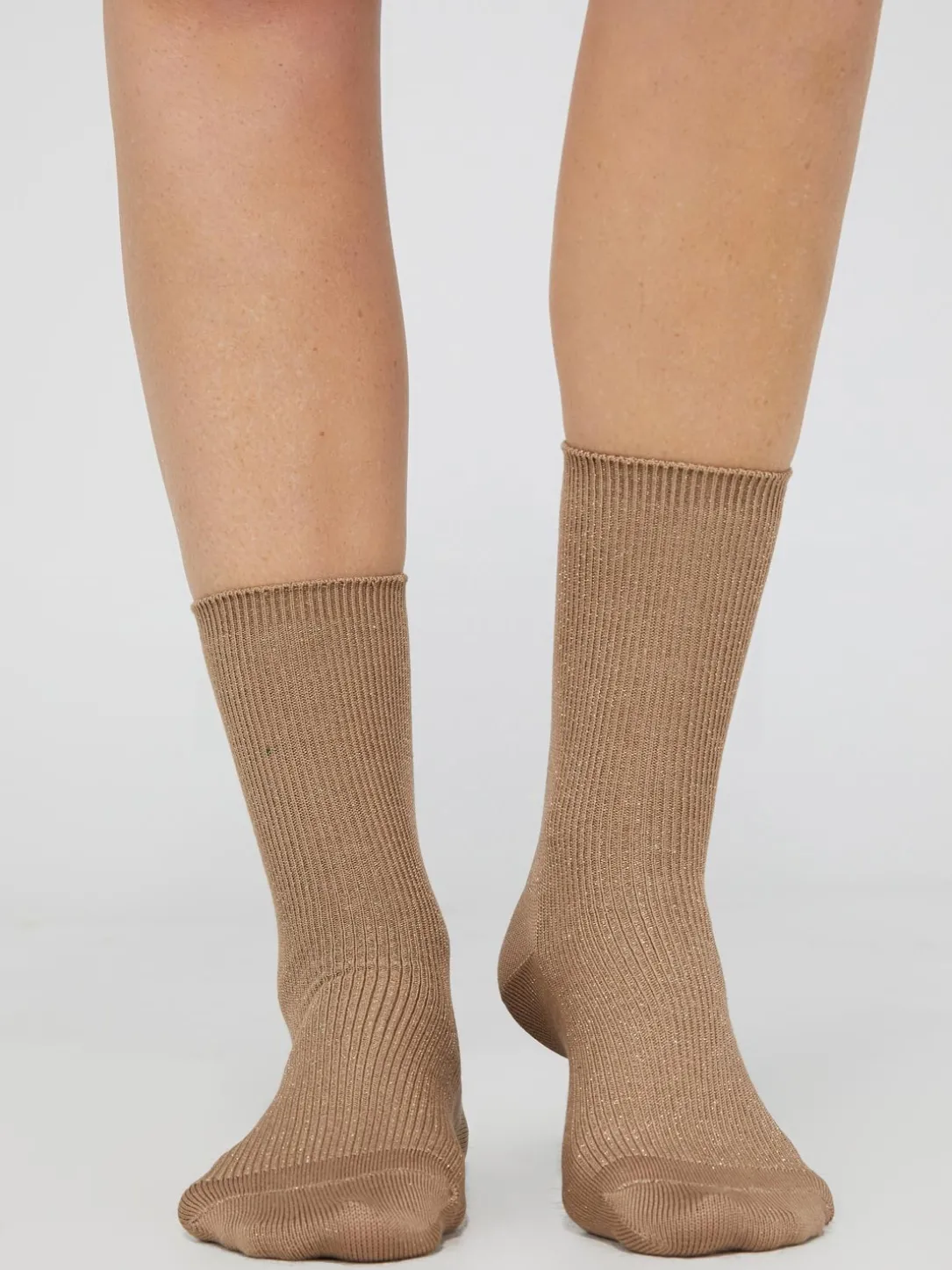 Metallic Crew Socks