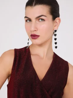 Midi Shimmer Fit & Flare Dress