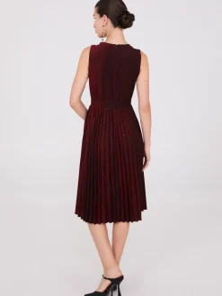 Midi Shimmer Fit & Flare Dress