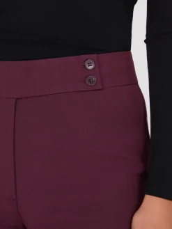 Mid-Rise Bootcut Pants