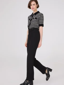 Mid-Rise Bootcut Pants