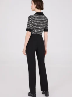 Mid-Rise Bootcut Pants