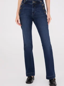 Mid-Rise Bootcut Sailor Jeans