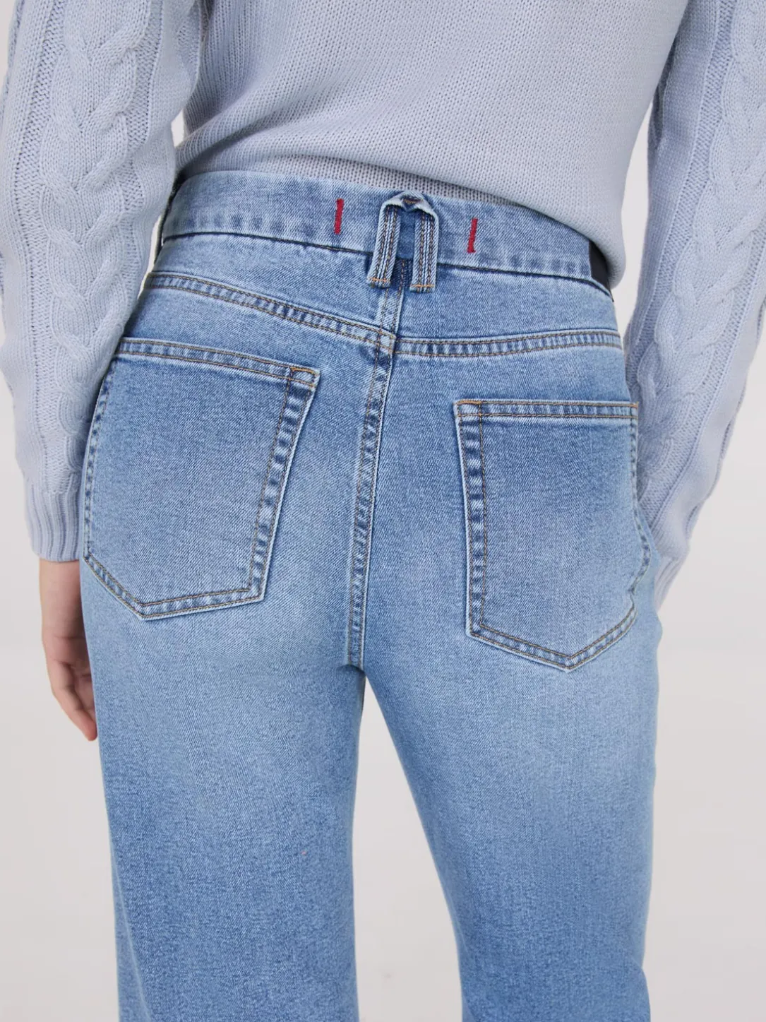 Mid-Rise Straight Leg Jeans