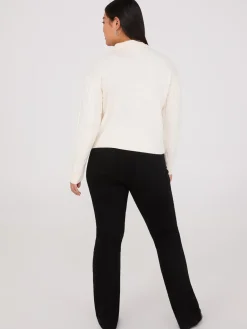Multi-Cable Johnny Collar Sweater